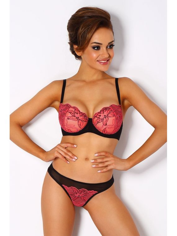 Biustonosz soft La Furia Coral/Black