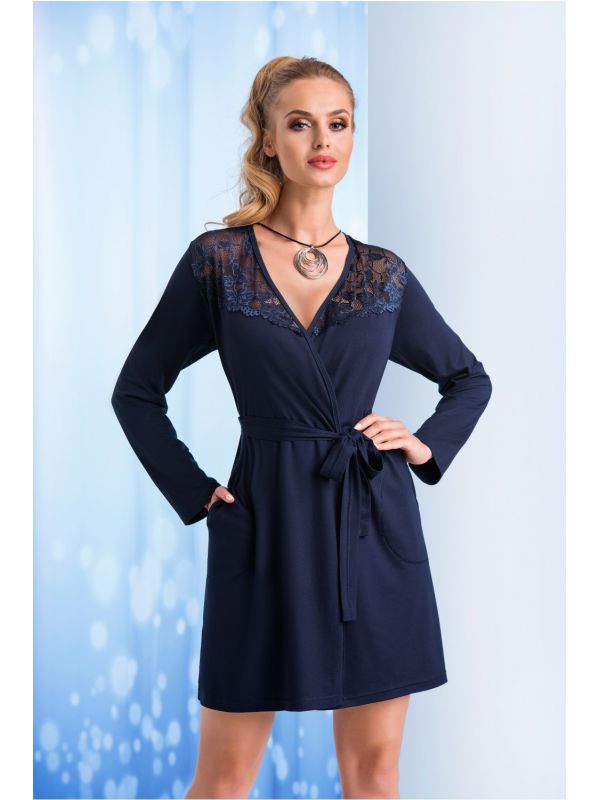 Szlafrok Model Taylor Navy