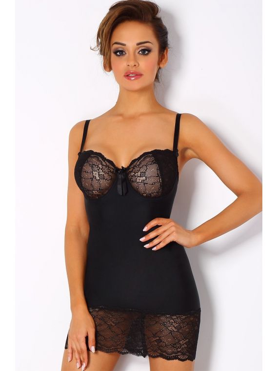 Koszulka nocna VESTA BlackPariPari Lingerie