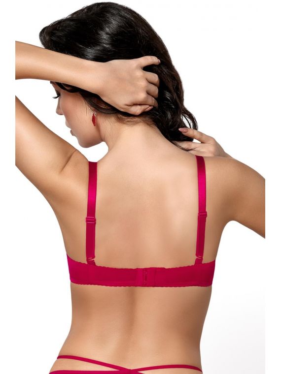 Biustonosz Push-up Model K411 Mon Cheri Bordo