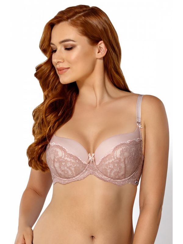 Biustonosz Usztywniany Model Virginia Big Pink