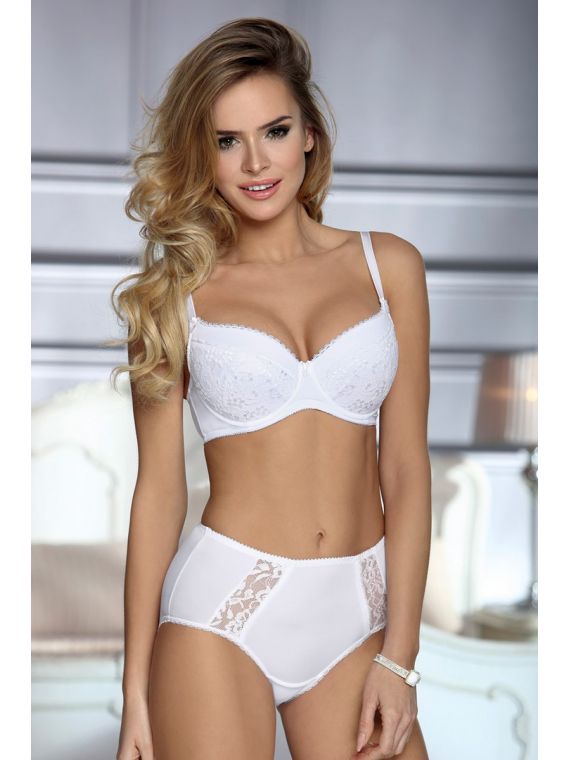 Biustonosz Usztywniany Model Inga White
