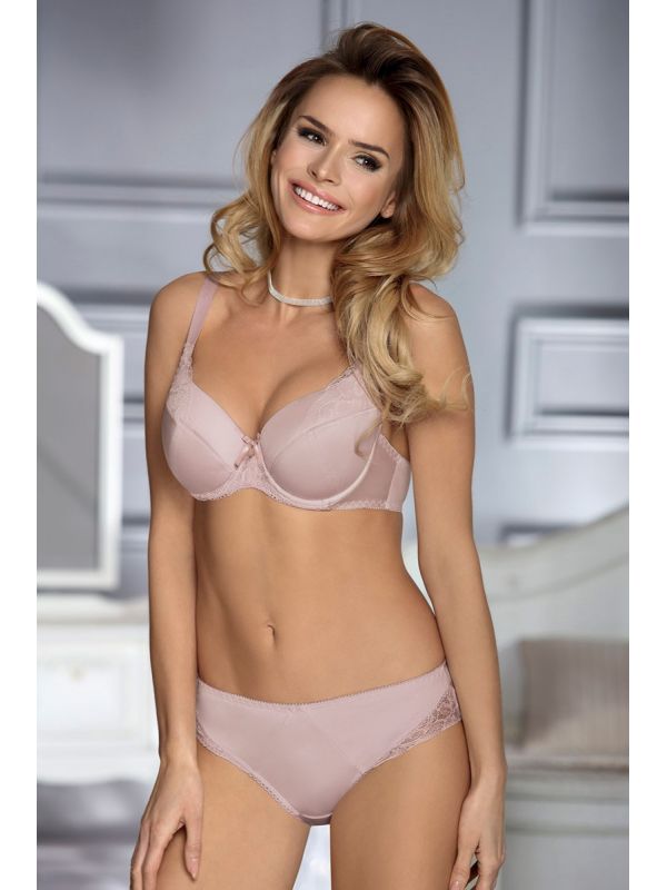 Biustonosz Usztywniany Model Jasmina Powder Pink