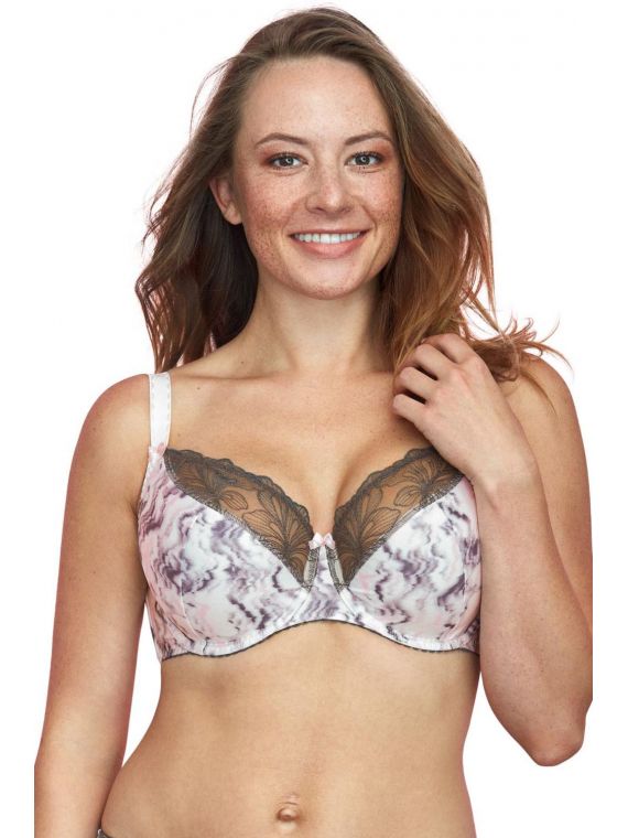 Biustonosz Semi-Soft Model 787 Estelle Różowy Marmur