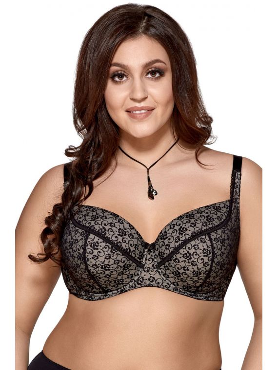 Biustonosz Usztywniany Model K457 Valery Black