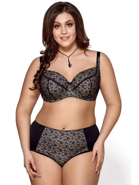 Biustonosz Usztywniany Model K457 Valery Black