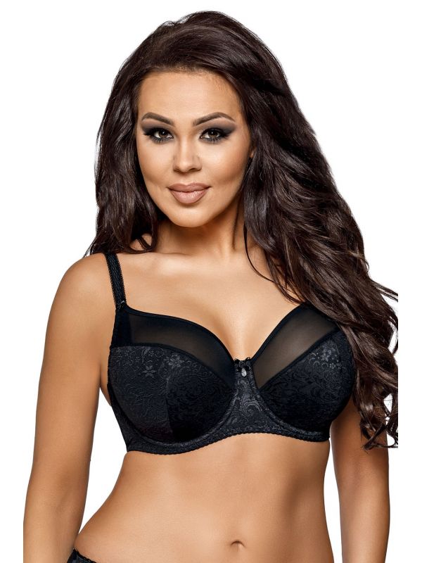 Biustonosz Semi-Soft Model 1740 Jacquard Black