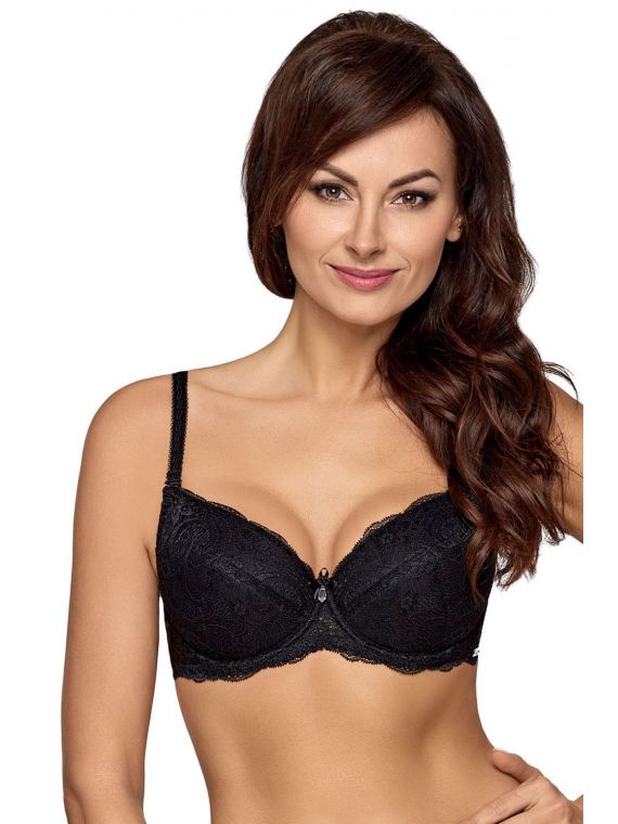 Biustonosz Push-up Model 1638 Vicky Black