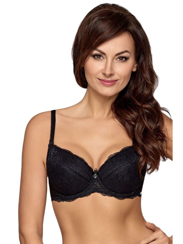 Biustonosz Push-up Model 1638 Vicky Black
