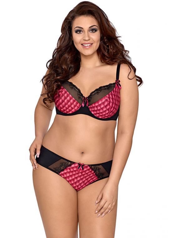 Biustonosz Semi-Soft Model V-8461 Miami Vibe Black/Pink