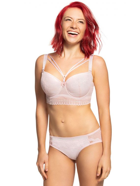 Biustonosz Usztywniany Model 796 Margo Różowa Pokusa