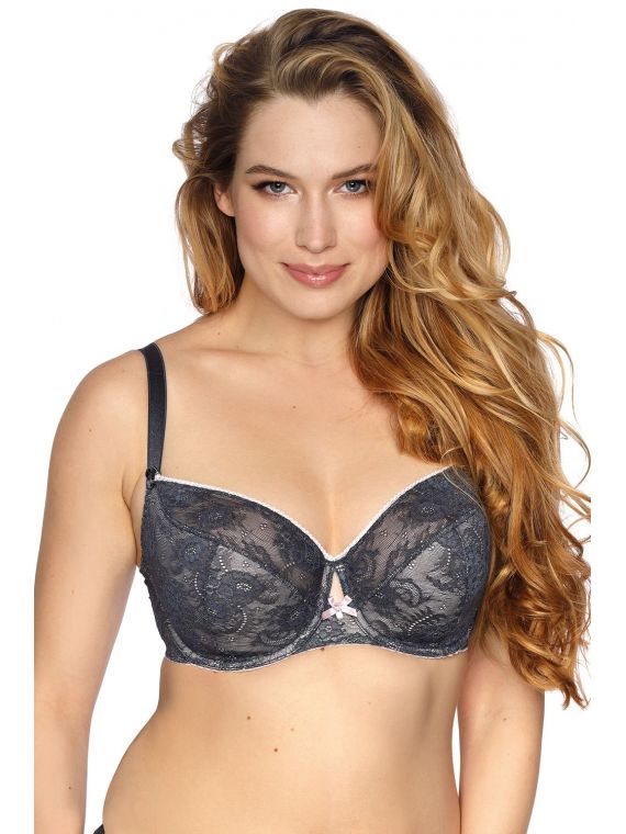 Biustonosz Semi-Soft Model 883 Abigail Elegancki Grafit