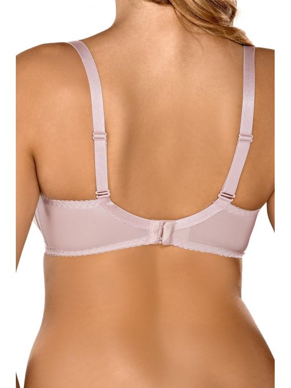 Biustonosz Usztywniany Model Sofia Big Full Cup Pink