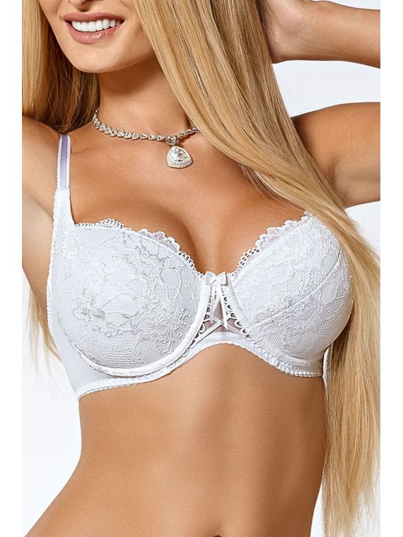 Biustonosz push-up CLEO White